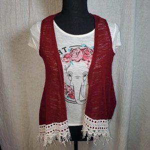 Girls shirt with vest